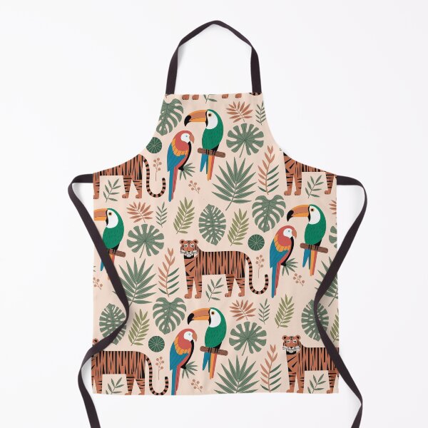 Item preview, Trendy Tropical Jungle Animals Seamless Pattern designed and sold by WikaKowalczyk.