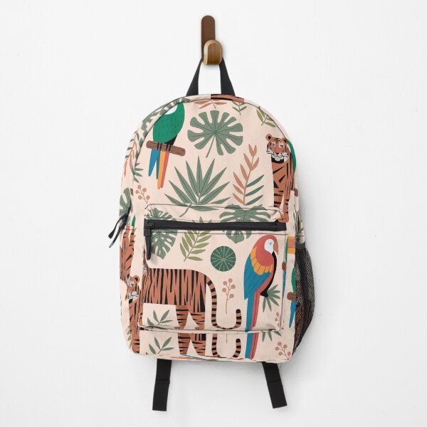 Item preview, Trendy Tropical Jungle Animals Seamless Pattern designed and sold by WikaKowalczyk.