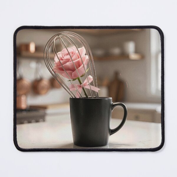 Item preview, Pink Rose In a Wire Whisk designed and sold by Maria Dryfhout.