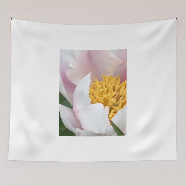 Item preview, Yellow and white peony flower at Locust Grove Estate designed and sold by CakenCoffeeCafe.