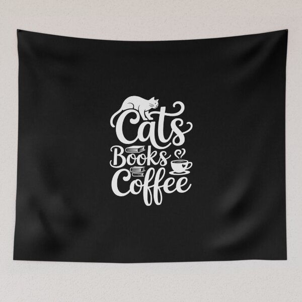 Item preview, Cats Books Coffee  designed and sold by jkrphoto.