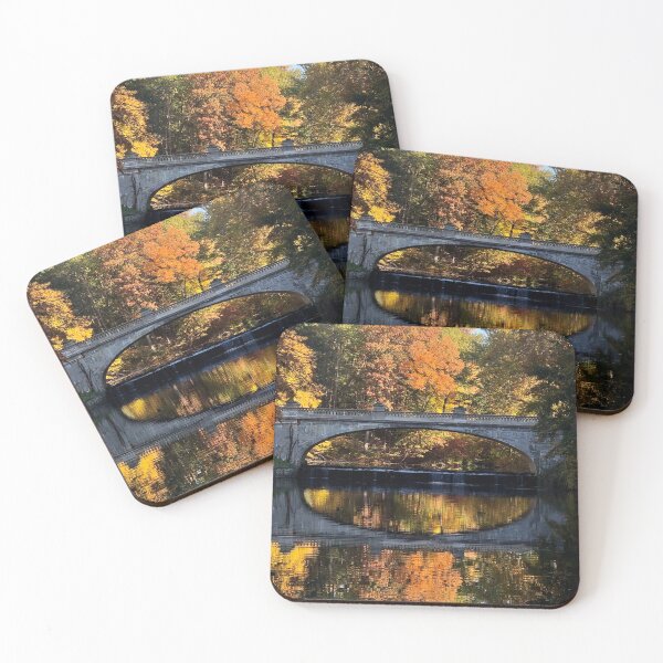 Item preview, Bridge to Vanderbilt Estate with Autumn Leaves designed and sold by CakenCoffeeCafe.