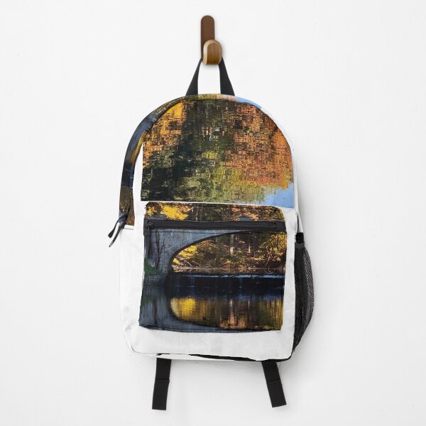 Item preview, Bridge to Vanderbilt Estate with Autumn Leaves designed and sold by CakenCoffeeCafe.