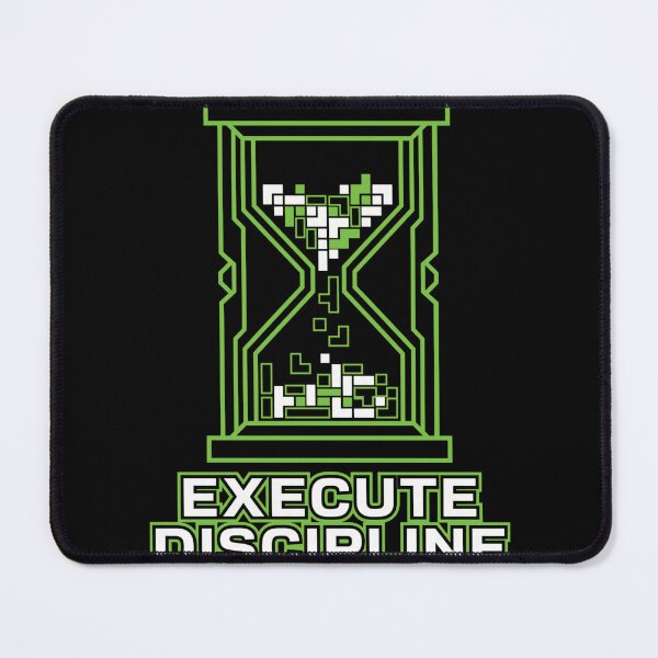 Item preview, Execute Discipline - Dark Mode Productivity Hourglass designed and sold by Ixnor.