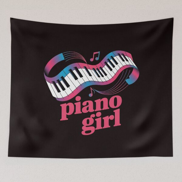 Artikelvorschau, Keyboard Piano Girl – Pianistin im Rock-Keyboard-Stil entworfen und verkauft von Redgiant87x.