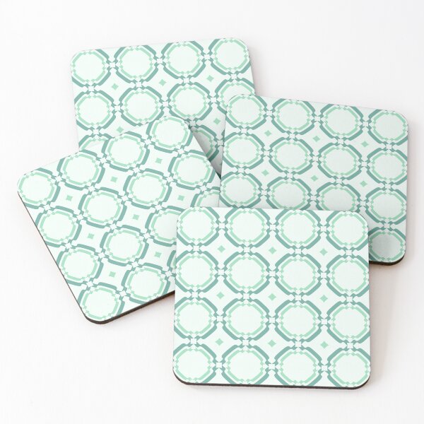 Item preview, Green & mint cream abstract seamless pattern designed and sold by Mint + Midnight.