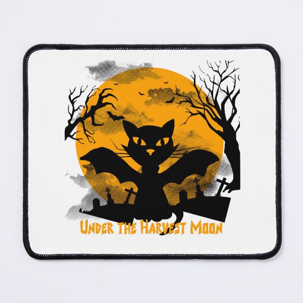 Item preview, Under the Harvest Moon Cat – Halloween Spooky Night Aesthetic Design designed and sold by AM.87.