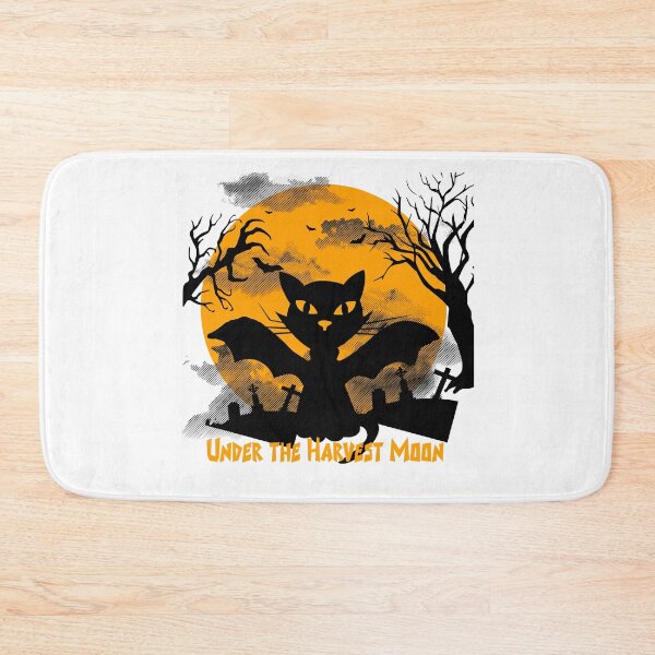 Item preview, Under the Harvest Moon Cat – Halloween Spooky Night Aesthetic Design designed and sold by AM.87.