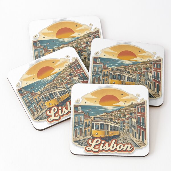 Item preview, Lisbon Retro City Travel Design designed and sold by MIArt Studio.