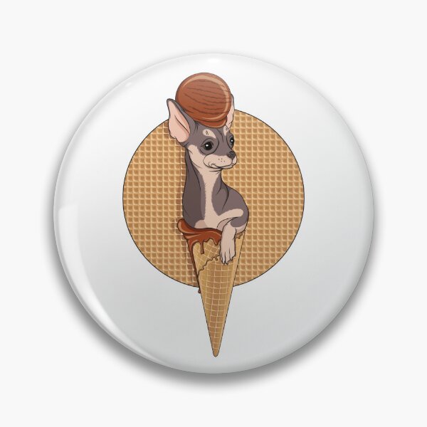 Item preview, Illustration of Chihuahua dog with ice cream designed and sold by RizikCat.