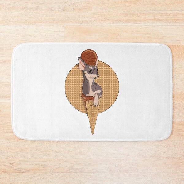 Item preview, Illustration of Chihuahua dog with ice cream designed and sold by RizikCat.