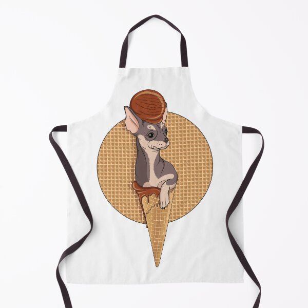 Item preview, Illustration of Chihuahua dog with ice cream designed and sold by RizikCat.
