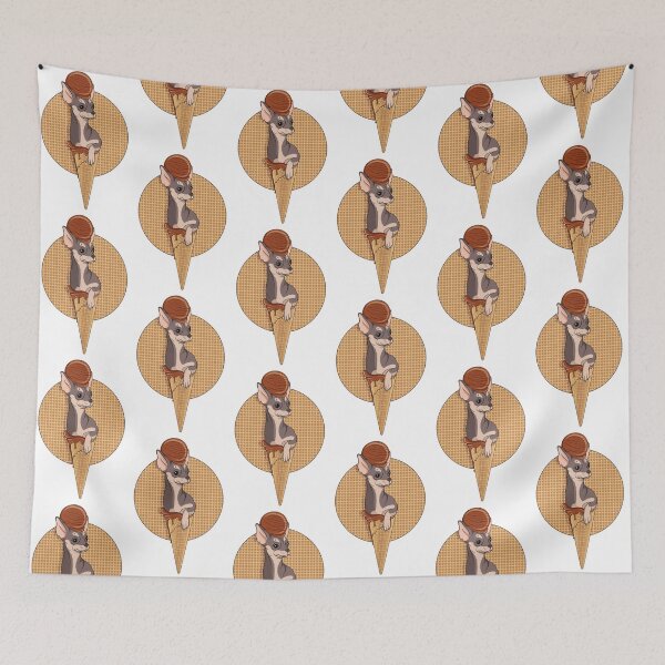 Item preview, Illustration of Chihuahua dog with ice cream designed and sold by RizikCat.