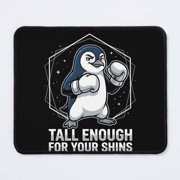 Item preview, Tall Enough For Your Shins Funny Penguin Boxing Meme Sarcastic Animal Streetwear Humor Design designed and sold by bilal sibgui.