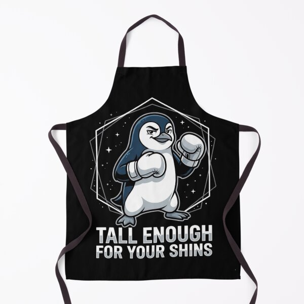 Item preview, Tall Enough For Your Shins Funny Penguin Boxing Meme Sarcastic Animal Streetwear Humor Design designed and sold by bilal sibgui.