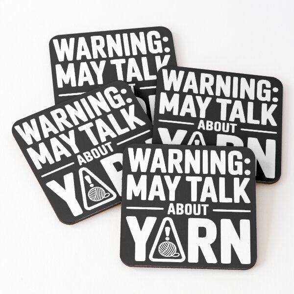Item preview, Warning May Talk About Yarn designed and sold by theartfulaspie.