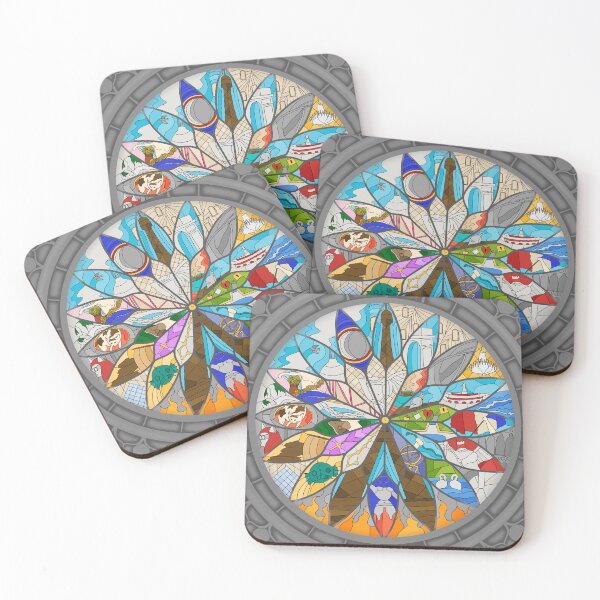 Item preview, Paris stained glass designed and sold by Elvira  Walsh.