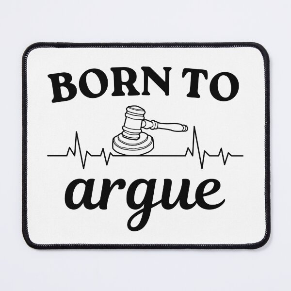 Item preview, Funny Born To Argue Lawyer Quote Hand Drawn Design designed and sold by Guess4best.