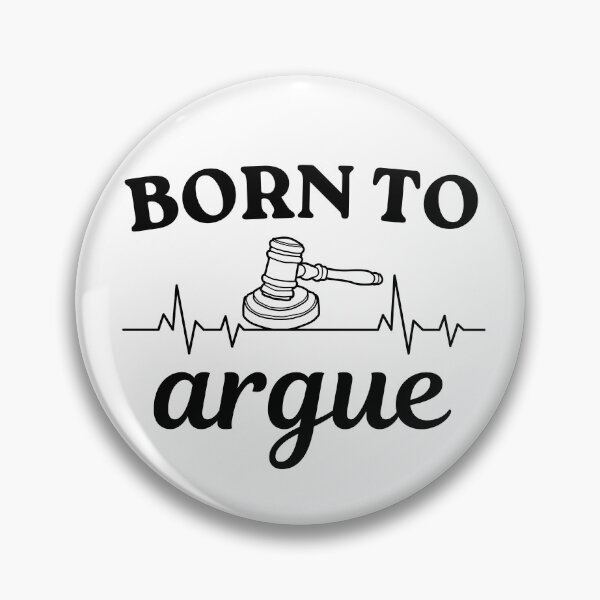 Item preview, Funny Born To Argue Lawyer Quote Hand Drawn Design designed and sold by Guess4best.