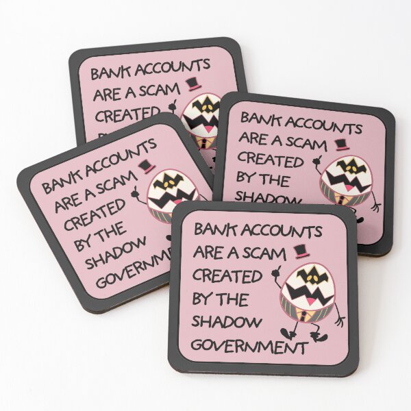 Item preview, Bank Accounts are a scam - Egg Boiz, Sir Pentious designed and sold by EvergreenRevolt.