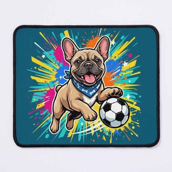 Item preview, French Bulldog Soccer Dog – Cute Football Puppy Gift for Dog Lovers designed and sold by The Real Life Symphony.