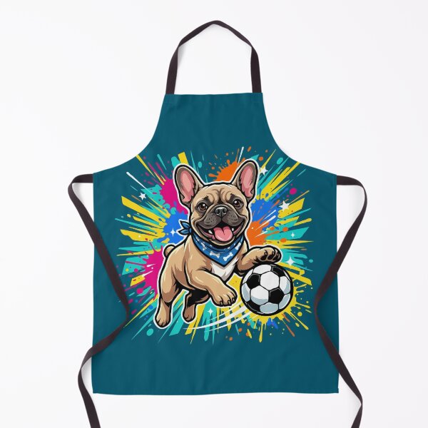 Item preview, French Bulldog Soccer Dog – Cute Football Puppy Gift for Dog Lovers designed and sold by The Real Life Symphony.
