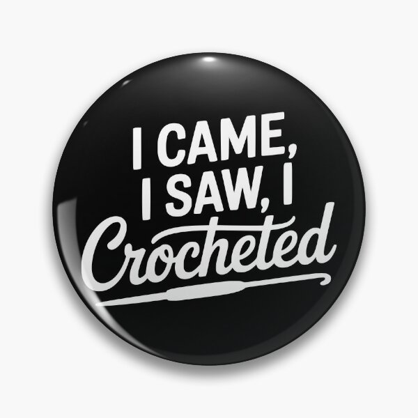 Item preview, I Came I Saw I Crocheted designed and sold by theartfulaspie.