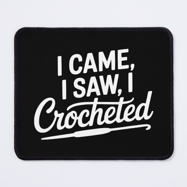 Item preview, I Came I Saw I Crocheted designed and sold by theartfulaspie.