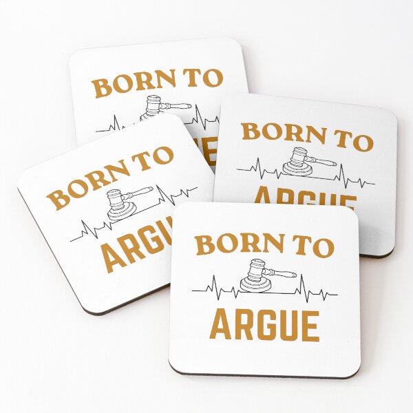 Item preview, Funny Born To Argue Lawyer Quote Hand Drawn Design designed and sold by Guess4best.