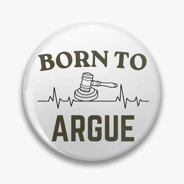 Item preview, Funny Born To Argue Lawyer Quote Hand Drawn Design designed and sold by Guess4best.