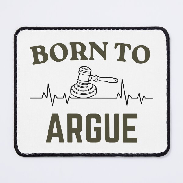 Item preview, Funny Born To Argue Lawyer Quote Hand Drawn Design designed and sold by Guess4best.