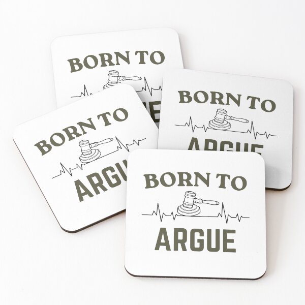 Item preview, Funny Born To Argue Lawyer Quote Hand Drawn Design designed and sold by Guess4best.