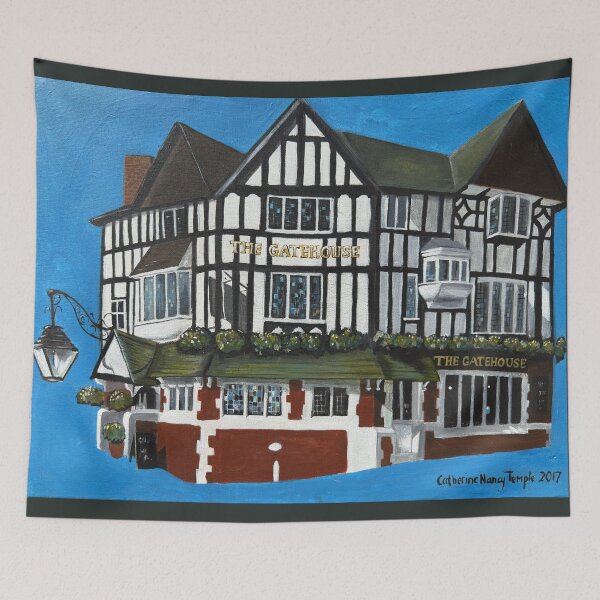 Item preview, The Gatehouse Pub, Highgate, London, UK. designed and sold by Aylmer Art, Aylmer Parade, N2 0PE.