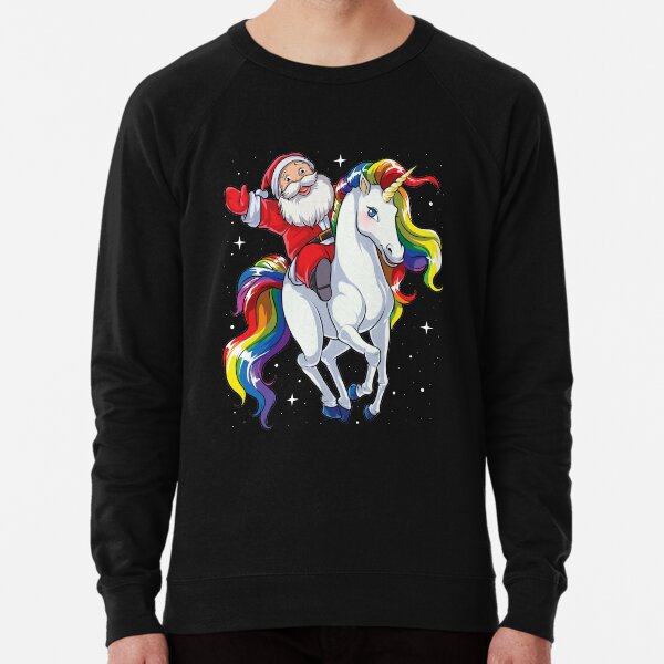I believe in santa and unicorns sweater discount