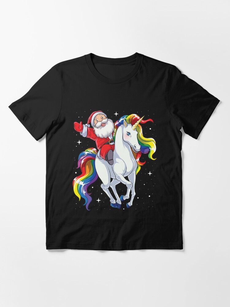 Discover Santa Riding Unicorn T Shirt