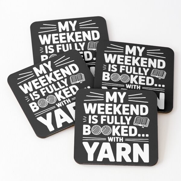 Item preview, My Weekend Is Fully Booked With Yarn designed and sold by theartfulaspie.