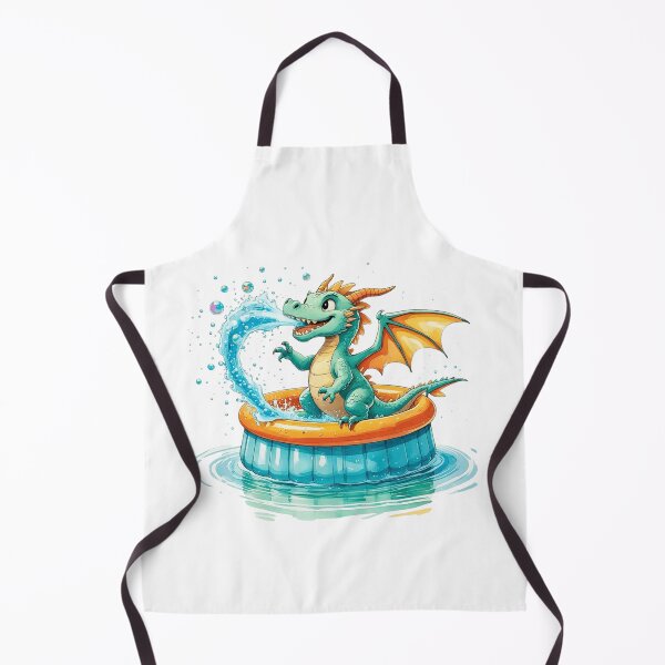 Item preview, Funny Water Breathing Dragon Summer Pool Party designed and sold by AQUILAKREO.