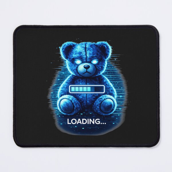 Item preview, Cyberpunk Teddy Bear Loading Glitch Aesthetic Shirt designed and sold by unglaublichGut.
