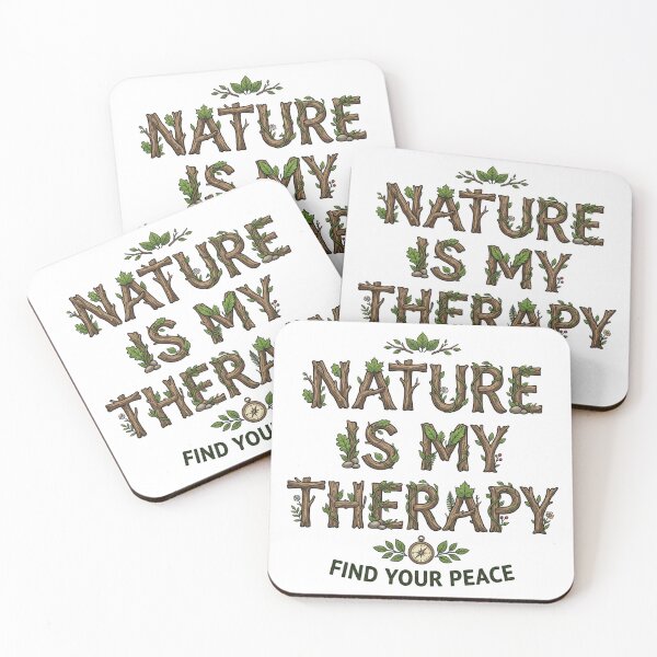Item preview, Nature Is My Therapy Woodland Typography 04 designed and sold by cj-digital.