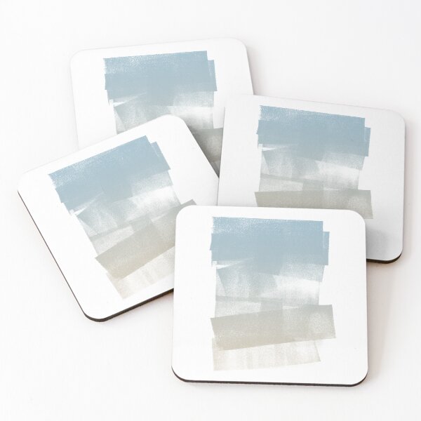 Item preview, Swatch Sample Textured Monoprint - Sky to Dove Gradient designed and sold by Irene Estelle.