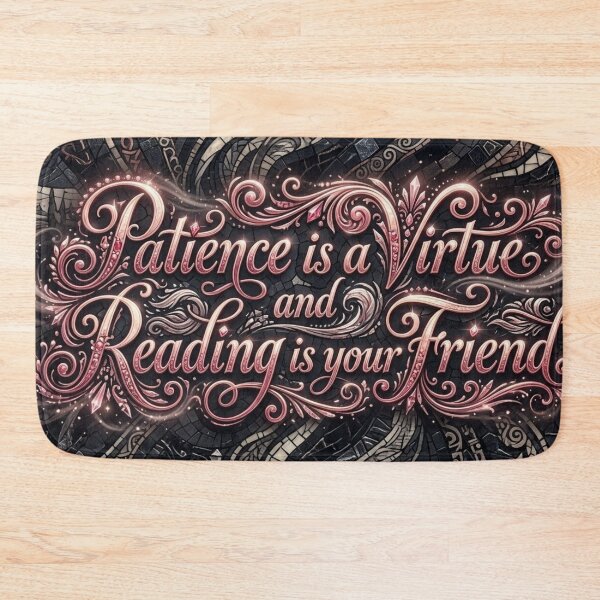 Item preview, Patience is a Virtue and Reading is your Friend Message designed and sold by Uniqueartai.