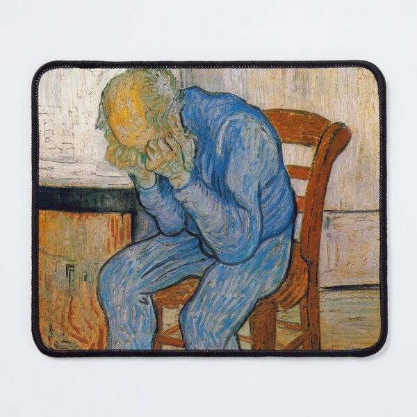Item preview, At Eternitys Gate by Vincent van Gogh: Emotional Post Impressionist Poster designed and sold by artofuniverse.