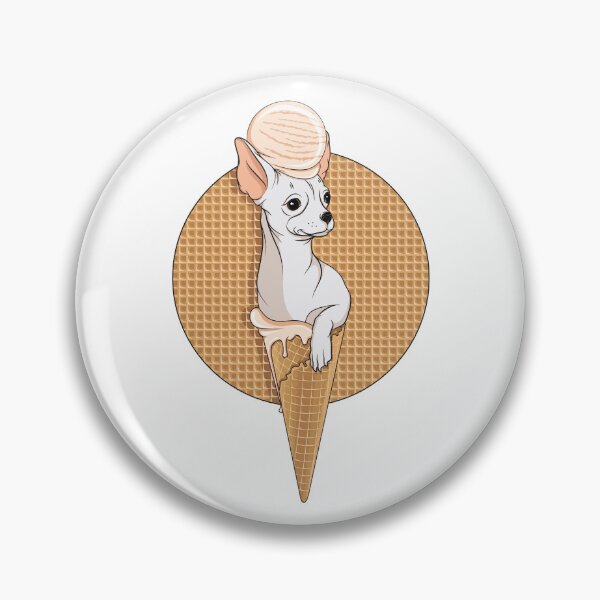 Item preview, Illustration of Chihuahua dog with ice cream designed and sold by RizikCat.