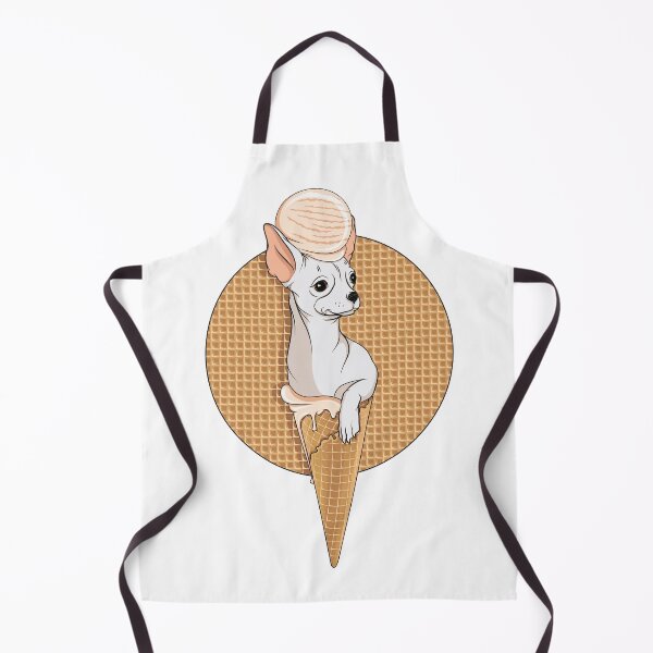 Item preview, Illustration of Chihuahua dog with ice cream designed and sold by RizikCat.