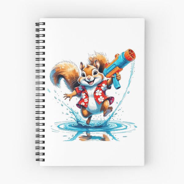 Item preview, Summer Splash Squirrel Water Gun Fight designed and sold by AQUILAKREO.