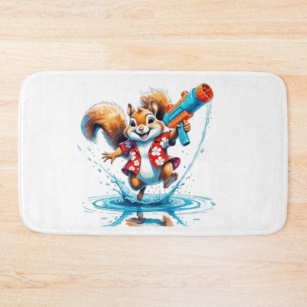 Item preview, Summer Splash Squirrel Water Gun Fight designed and sold by AQUILAKREO.