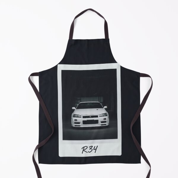 Item preview, Nissan Skyline GT-R R34 Godzilla Retro Polaroid Front View Art designed and sold by Motorline44.