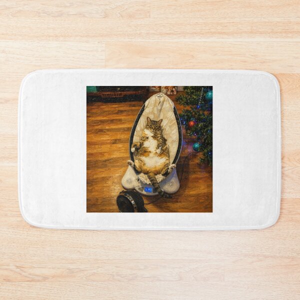 Item preview, Cozy holiday moment with tabby cat designed and sold by donchago.