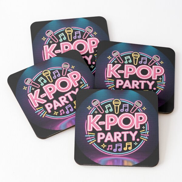 Item preview, K-Pop Party Neon Sign Design | K-pop Shirt, K-pop Sticker, K-pop Mug, K-POP Gifts designed and sold by happiness1000.