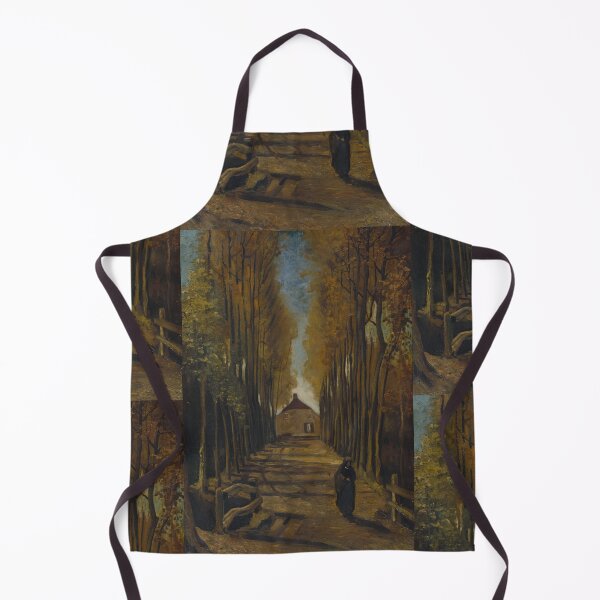 Item preview, Avenue of Poplars in Autumn by Vincent van Gogh: Moody Autumn Landscape Poster designed and sold by artofuniverse.